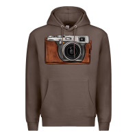 Coffee vintage camera Premium Hoodie - FaDigitalArtStudio
