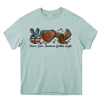 Arona Western Peace Love American Golden Eagle Heavy Core Tee - LillyAllenDesigns