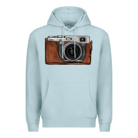 Blue Mist vintage camera Premium Hoodie - FaDigitalArtStudio