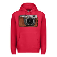Cardinal vintage camera Premium Hoodie - FaDigitalArtStudio