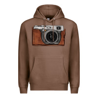 Chestnut vintage camera Premium Hoodie - FaDigitalArtStudio