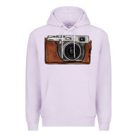 Lilac vintage camera Premium Hoodie - FaDigitalArtStudio
