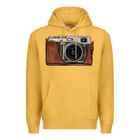 Mustard vintage camera Premium Hoodie - FaDigitalArtStudio
