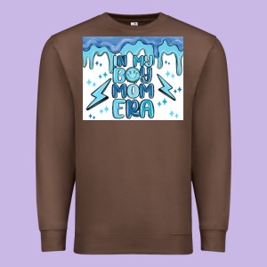 In My Boy Mom Era Premium Sweatshirt Designed By Maliassmallbusiness
