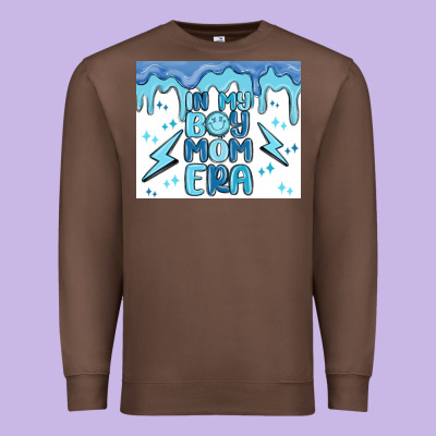 In My Boy Mom Era Premium Sweatshirt Designed By Maliassmallbusiness