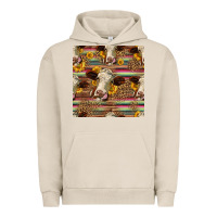 Pigment French Oak western hereford cattle seamless pattern Urban Hoodie - HRA Design Shop