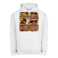 Pigment Lunar Rock western hereford cattle seamless pattern Urban Hoodie - HRA Design Shop
