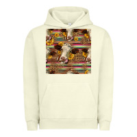 Pigment Pistachio western hereford cattle seamless pattern Urban Hoodie - HRA Design Shop