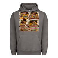 Pigment Tornado western hereford cattle seamless pattern Urban Hoodie - HRA Design Shop