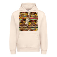 Sandshell western hereford cattle seamless pattern Urban Hoodie - HRA Design Shop