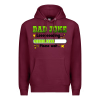 Burgundy dad joke loading please wait Premium Hoodie - HRA Design Shop