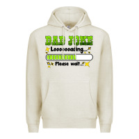 Oatmeal Heather dad joke loading please wait Premium Hoodie - HRA Design Shop