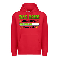 Red dad joke loading please wait Premium Hoodie - HRA Design Shop