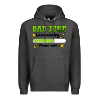Charcoal Heather dad joke loading please wait Premium Hoodie - HRA Design Shop