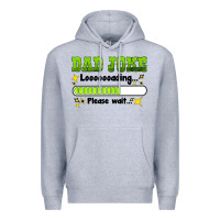 Heather Grey dad joke loading please wait Premium Hoodie - HRA Design Shop