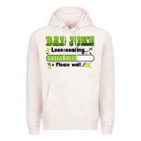 Pale Pink dad joke loading please wait Premium Hoodie - HRA Design Shop