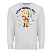 Dove Grey out here looking like a snack Premium Sweatshirt - MaliasSmallBusiness