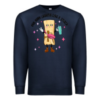 Navy out here looking like a snack Premium Sweatshirt - MaliasSmallBusiness
