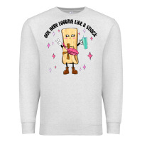 Oatmeal Heather out here looking like a snack Premium Sweatshirt - MaliasSmallBusiness