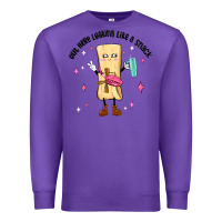 Purple out here looking like a snack Premium Sweatshirt - MaliasSmallBusiness