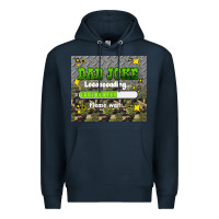 Navy dad joke loading please wait Premium Hoodie - HRA Design Shop