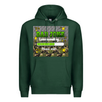 Sports Green dad joke loading please wait Premium Hoodie - HRA Design Shop