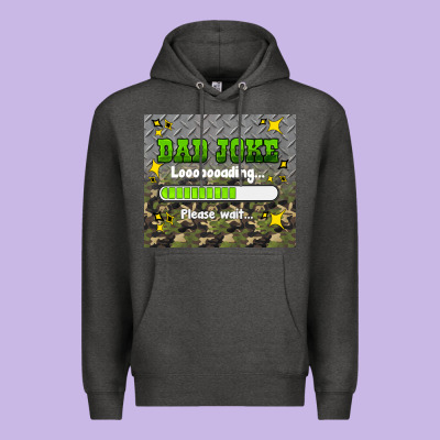 Dad Joke Loading Please Wait Premium Hoodie Designed By Hra Design Shop