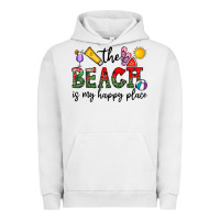 Pigment Lunar Rock the beach is my happy place Urban Hoodie - CowhideDigitalArt