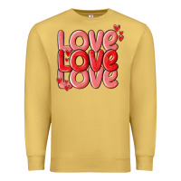 Antique Gold love valentines day Premium Sweatshirt - MaliasSmallBusiness