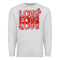 Dove Grey love valentines day Premium Sweatshirt - MaliasSmallBusiness