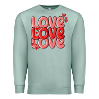 Seafoam love valentines day Premium Sweatshirt - MaliasSmallBusiness