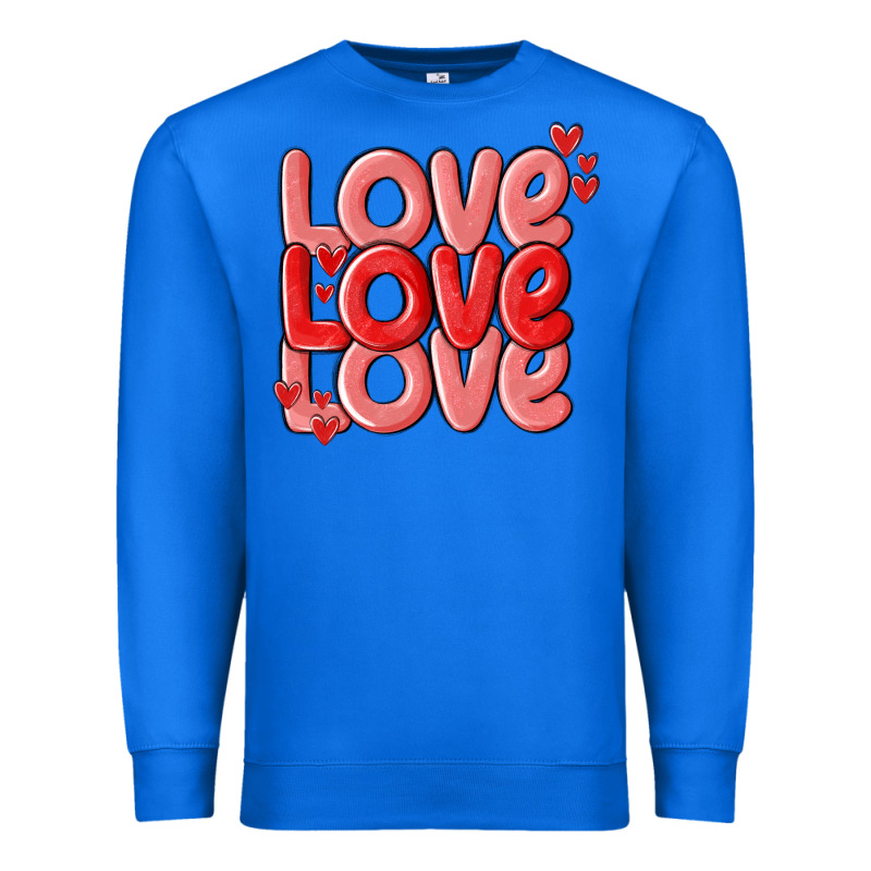 Love Valentines Day Premium Sweatshirt by MaliasSmallBusiness | Teevron