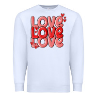 White love valentines day Premium Sweatshirt - MaliasSmallBusiness