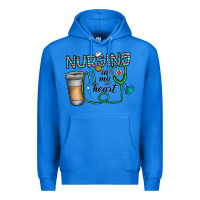 True Royal nursing İn my heart Premium Hoodie - CowhideDigitalArt