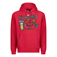 Cardinal nursing İn my heart Premium Hoodie - CowhideDigitalArt