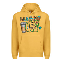 Mustard nursing İn my heart Premium Hoodie - CowhideDigitalArt