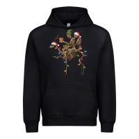 Black Christmas deer and skeletons Urban Hoodie - FaDigitalArtStudio