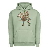 Christmas Deer And Skeletons Urban Hoodie | Teevron