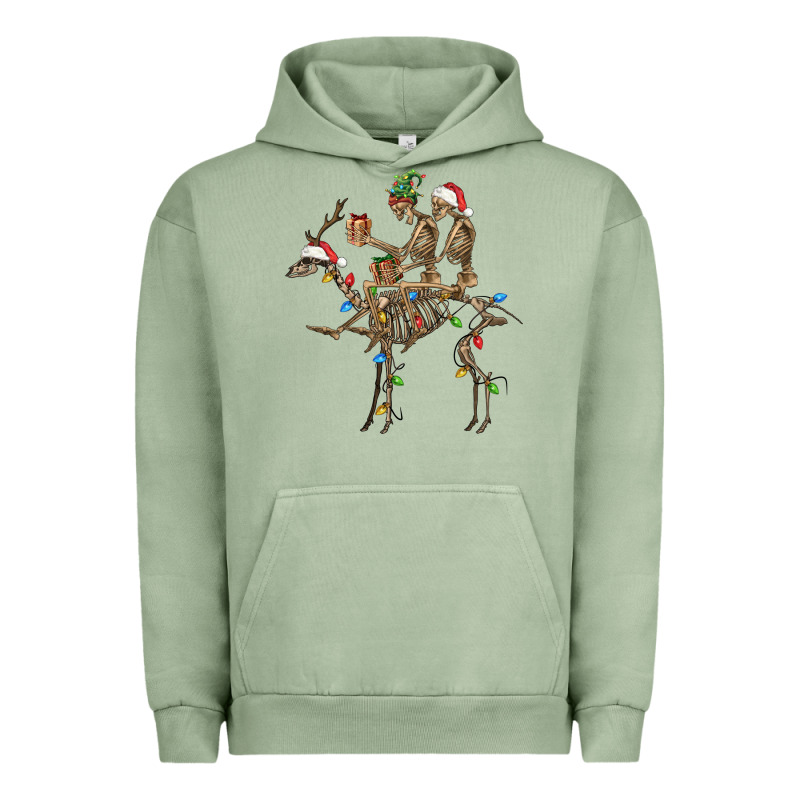 Christmas Deer And Skeletons Urban Hoodie by FaDigitalArtStudio | Teevron