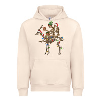 Sandshell Christmas deer and skeletons Urban Hoodie - FaDigitalArtStudio