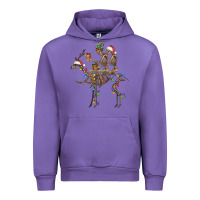 Tulip Christmas deer and skeletons Urban Hoodie - FaDigitalArtStudio