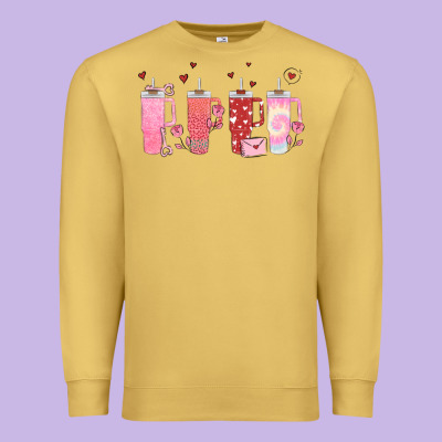 Obsessive Cup Disorder Valentines Day Premium Sweatshirt Designed By Maliassmallbusiness