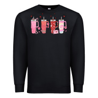 Black obsessive cup disorder valentines day Premium Sweatshirt - MaliasSmallBusiness
