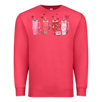 Cardinal obsessive cup disorder valentines day Premium Sweatshirt - MaliasSmallBusiness