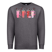 Charcoal Heather obsessive cup disorder valentines day Premium Sweatshirt - MaliasSmallBusiness