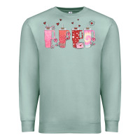 Seafoam obsessive cup disorder valentines day Premium Sweatshirt - MaliasSmallBusiness