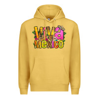 Antique Gold viva mexico long live mexico Premium Hoodie - FaDigitalArtStudio