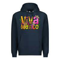 Navy viva mexico long live mexico Premium Hoodie - FaDigitalArtStudio