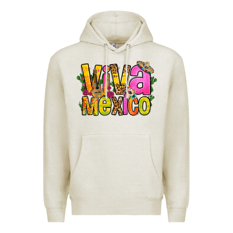 Viva Mexico Long Live Mexico Premium Hoodie by FaDigitalArtStudio | Teevron