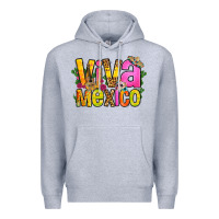 Heather Grey viva mexico long live mexico Premium Hoodie - FaDigitalArtStudio